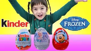 🎁 DISNEY FROZEN SURPRISE EGG KINDER Surprise Egg Mickey Surprise Egg HUEVOS SORPRESA Toys Review