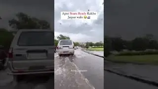 Jaipur Rainfall Effect in Jaipur Road #nature #travel #jaipur #rajasthan
