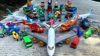 Fighter jet helicopter police car motorbike GP'croos Thomas cement truck fire truck excavator Bus...
