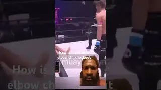 How is it even possible elbow chi knockout#chi#muaythai#knockout