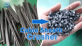 3-12mm Cable Skin Shredder Machine Cable Sheath Crusher Machine Waste Plastic Crushing Machine