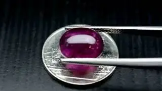 7.18ct Good Luster Natural Cabochon Purplish Red Ruby Madagascar