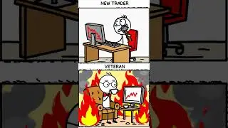New Trader vs Veteran 😳 | Trading Psychology #shortsviral