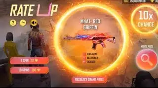 M4A1-RED GRIFFIN RATE UP 💔 FREE FIRE 🔥 COBRA 2 GAMING 💔 NEW EVENT