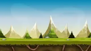 Seamless Mountains Landscape Animation   Free HD Video Clips & Stock Video Footage