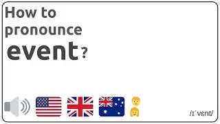 How to pronounce event in english?
