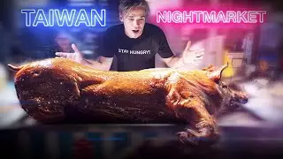 Most EXTREME Street Food Market in Taiwan - GOLDEN SUCKLING PIG!! - Keelung Nightmarket Tour!!