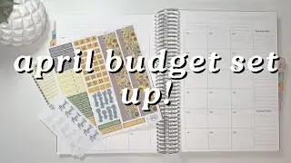 APRIL 2025 BUDGET PLANNER SET UP | VAN LILY'S STICKERS