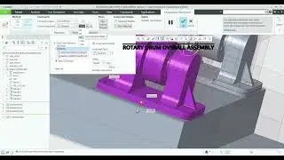 Rotary Drum parts and assembly in Creo parametric.