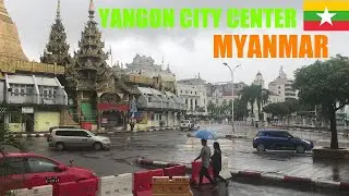 🇲🇲 Myanmar's Yangon City Center on Sunday Afternoon