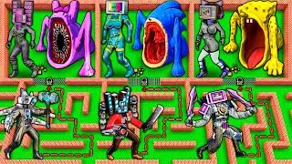 CHOOSE the RIGHT TV WOMAN to SAVE from SEA EATER MONSTERS vs SKIBIDI TOILET in MINECRAFT animation