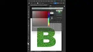 Lawn Grass Text Effects - #shorts Photoshop Tutorial