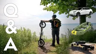 Answering Your Questions About My Model 3, Eskate & Electric Raft!