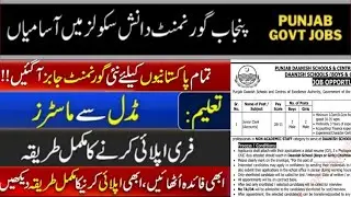 Accounts Clerk Jobs in Danish Schools Chishtian 2022|Punjab government jobs 2022|Jobs 2022 governmen
