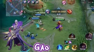 Honor of Kings Gameplay | Ranked Match: Gao