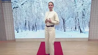Winter white fashion show