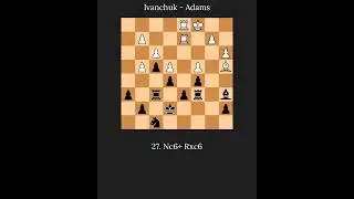 📌 Vasyl Ivanchuk vs Michael Adams #Ivanchuk #Adams #NimzoIndian #Linares #ChessPulse #Chess