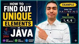 How to find Unique Elements in Java using Stream API 🔥👉 🚀🔥⚡💥