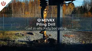 MOVAX KB Piling Drill, cast in-situ (kelly bar) piling