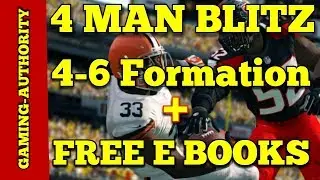 MADDEN 18 BEST 4 MAN BLITZ FROM 4-6 FORMATION THAT WORKS AGAINST A BLOCKED RB. 2 PLAYS IN THIS VIDEO
