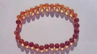 BALTIC AMBER Necklace, Amber Necklace, 100% Genuine Amber, Round Amber Beads, Natural Amber, 14 mm,