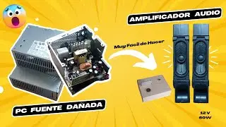 COMO CONVERTIR UNA FUENTE PC DA&Ntilde;ADA EN UN AMPLIFICADOR DE AUDIO 💻⚡🔊🔊 || Como Lo Hice Inventor
