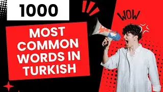 1000 most common words in Turkish Language