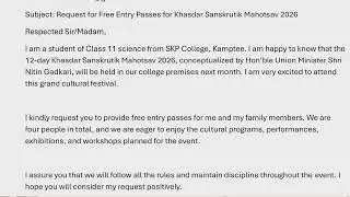 Example of E-Mail Writing | Class 11 & 12 English State Board