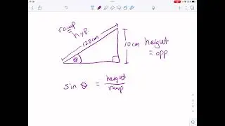 Determining angle from the height of a ramp