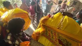 आज तीन डोलियों के साथ भगवान नर्सिंग देवता का महायज्ञ जो कि भगवान की आज हवन कूडी खूलि ओर माँ मठीयाणा 