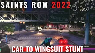 Saints Row - How to perform a Car to Wingsuit stunt?