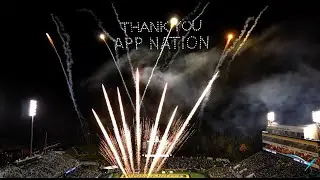 First Ever App State NCAA Football Halftime Show | 250-Drone Show