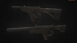 Semi Auto Weapon 3D Model Showcase