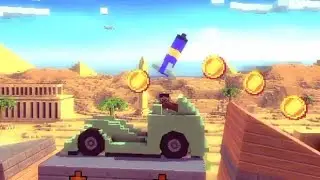 Blocky Roads Time Blocky Car - Minecraft Hill Climb - DogByte Games - Gameplay Android ios HD