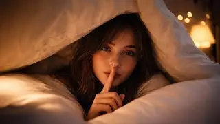 Shy Bestie Crawls Under the Covers & Whispers Our Little Secret (Cozy) (Whispered) (ASMR F4M)