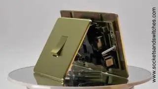 Screwless Supreme Satin Brass Sockets and Switches