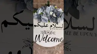 Welcome Wreath #diy #diycrafts #wreathdesign #wreaths #frontdoorwreath