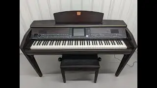 Yamaha Clavinova CVP-509 digital piano arranger and stool in dark rosewood finish stock number 24081