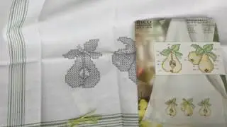 25. ВЫШИВКА КРЕСТОМ.Обзор полотенца от RICO DESIGN.