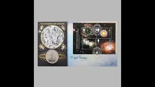 2002 Wonders of Space The Solar System 1 Crown Coin Cover - Benham First Day Cover Signed UK