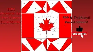DIY Canadian Flag Quilt Block That Will Make Your Friends JEALOUS