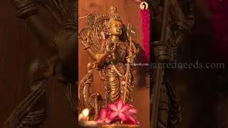 Brass Arumugan Idol | Lord Murugan with Six Faces | Sacred Needs Spiritual Collection