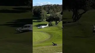 Trainee pilot crashes plane on Sydney golf course