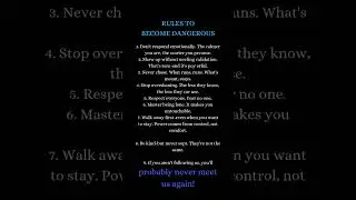 8 Rules to Become Dangerous: Master Your Mind, Master Your Power