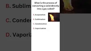 What is the process of converting a solid directly into a gas called? #gk #quiz #education #shorts