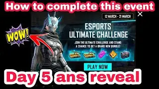 Esports ultimate challenge day 5 answer in tamil | esports ultimate challenge event in tamil