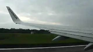 Taking off from Dublin airport to Cork airport on Ryanair