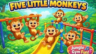 Five Little monkeys| Fun Kids Song | Nursery Rhymes#fivelittlemonkeys#KidsSongs #NurseryRhymes