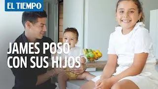Exclusivo: James Rodríguez posó con sus hijos para ¡Hola! Colombia