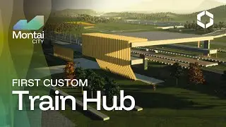 Figuring Out A Custom Train Station Design | Cities: Skylines 2 - Montai City